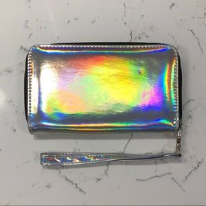 Holographic wristlet wallet